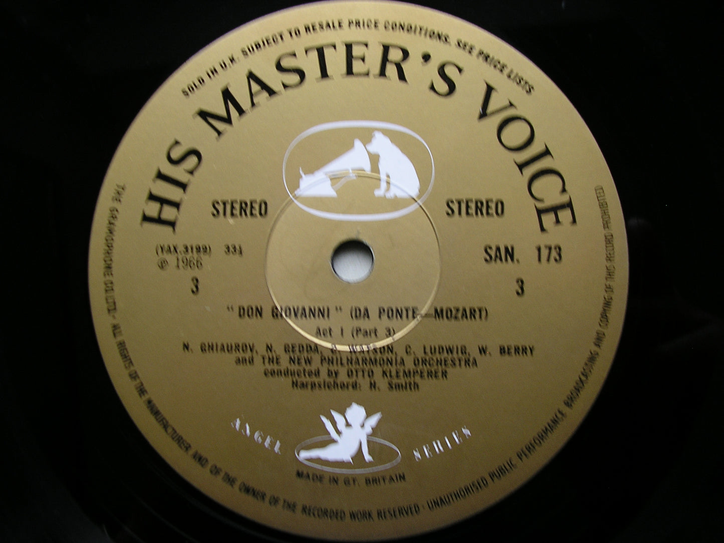 MOZART: DON GIOVANNI -   GHIAUROV / LUDWIG / WATSON / GEDDA / BERRY / FRENI / NEW PHILHARMONIA / KLEMPERER    SAN 172 - 5