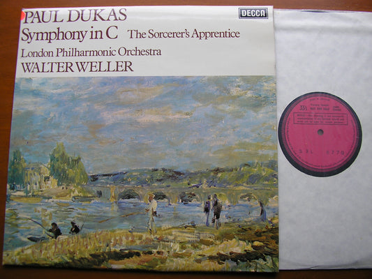 DUKAS: SYMPHONY in C / THE SORCERER'S APPRENTICE    WELLER / LONDON PHILHARMONIC    SXL 6770
