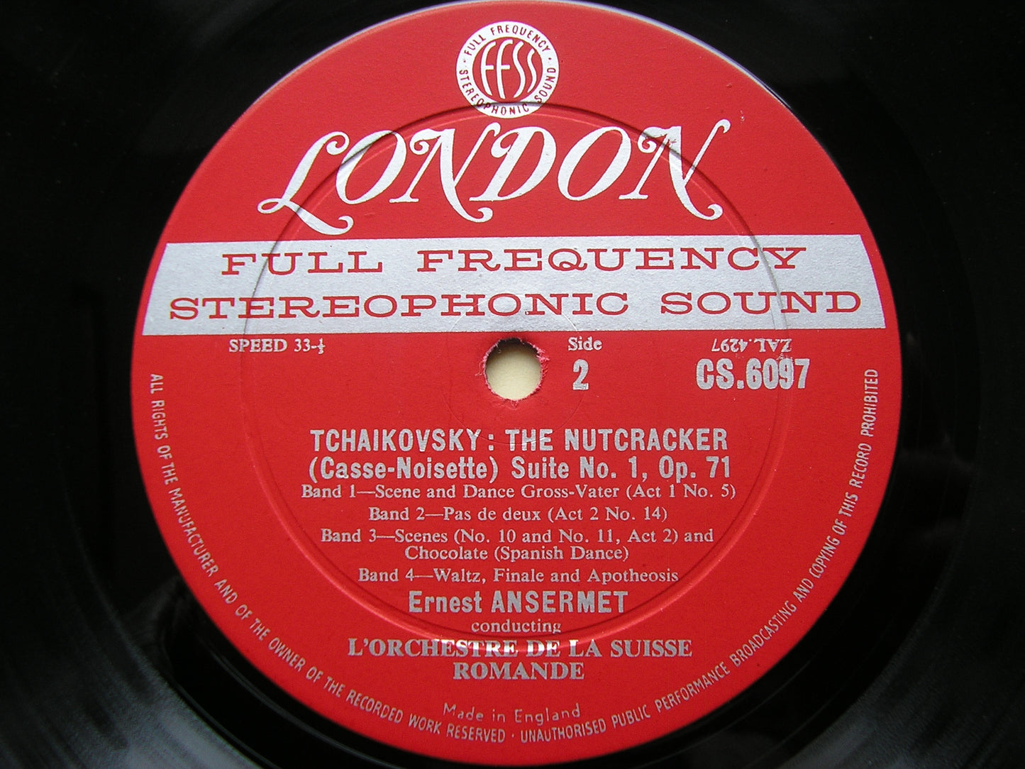 TCHAIKOVSKY: NUTCRACKER Suites Nos. 1 & 2 ANSERMET / SUISSE ROMANDE CS 6097