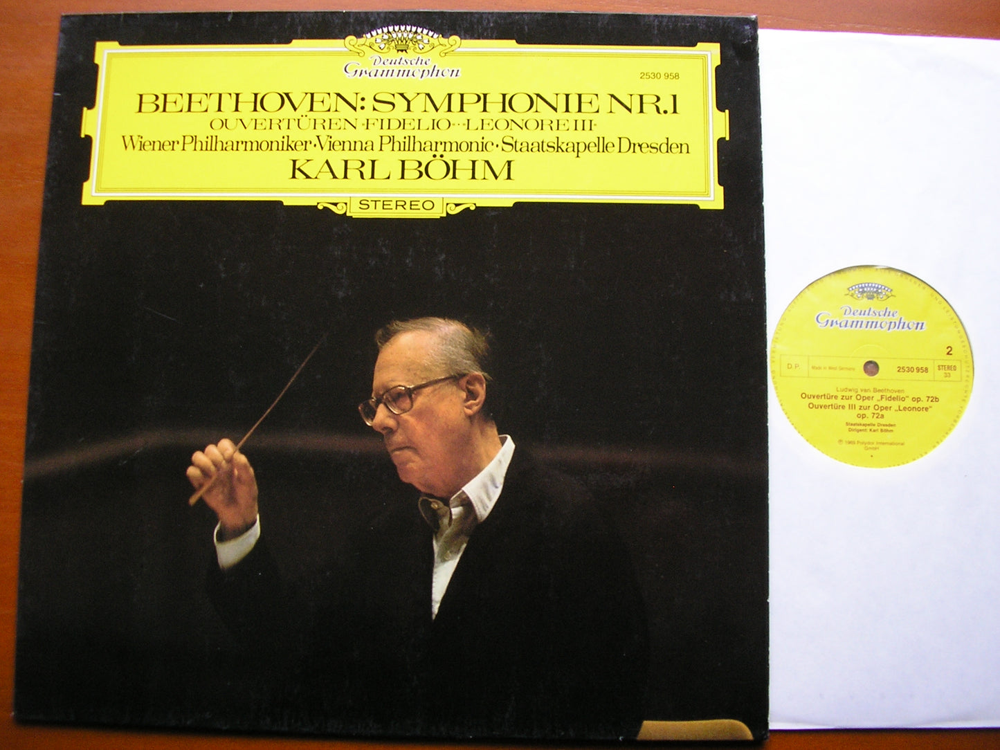 BEETHOVEN: SYMPHONY No. 1 / TWO OVERTURES    BOHM / VIENNA PHILHARMONIC / DRESDEN STATE ORCHESTRA   2530 958