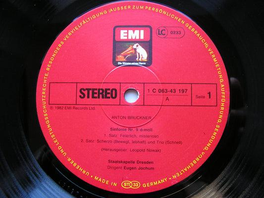 BRUCKNER: SYMPHONY No. 9     JOCHUM / DRESDEN STATE ORCHESTRA     ASD 4218