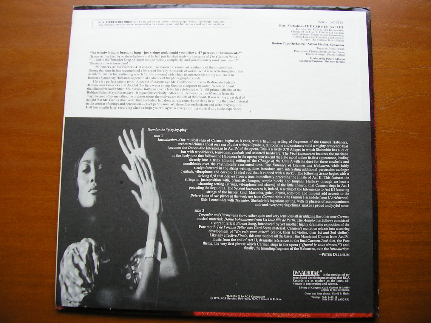 BIZET - SHCHEDRIN: THE CARMEN BALLET FIEDLER / BOSTON POPS ORCHESTRA LSC 3129