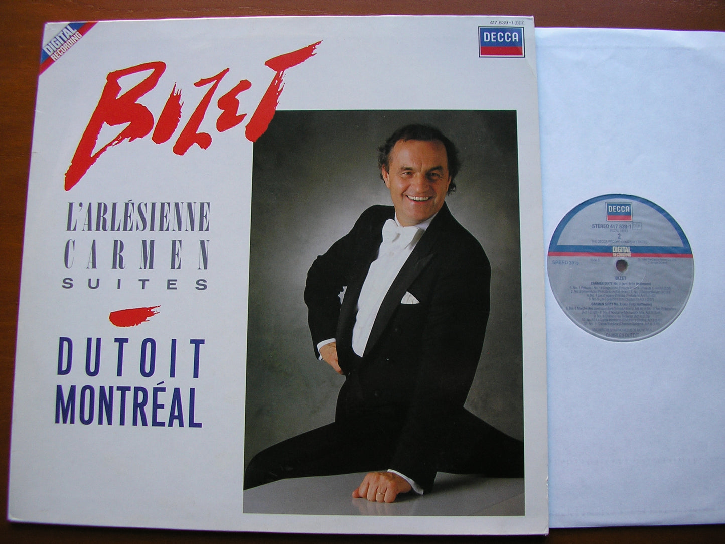 BIZET: L'ARLESIENNE SUITES Nos. 1 & 2 / CARMEN Suites Nos. 1 & 2 DUTOIT / MONTREAL SYMPHONY 417 839