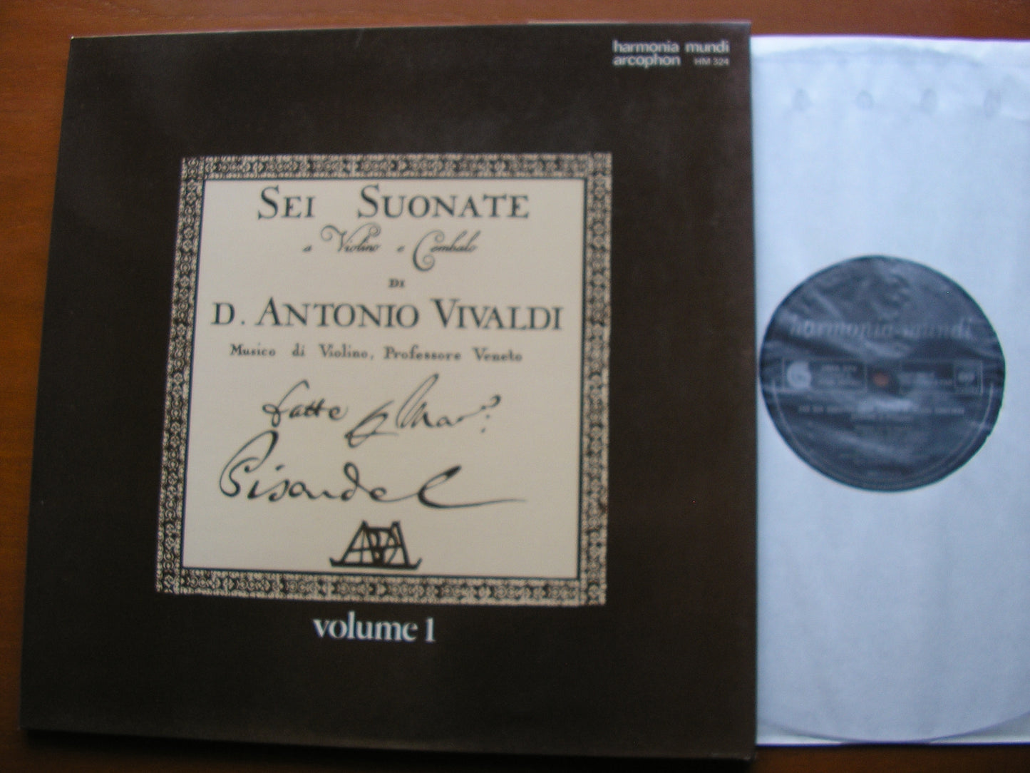 VIVALDI: SIX SONATAS FOR VIOLIN & BASSO CONTINUO GULLI / LUCCINI / POCATERRA HM 324