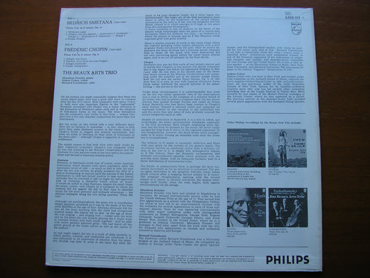 CHOPIN / SMETANA: PIANO TRIOS     THE BEAUX ARTS TRIO      6500 133