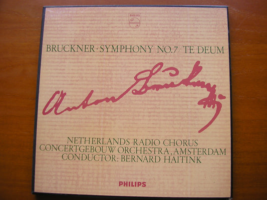 BRUCKNER: SYMPHONY No. 7 / TE DEUM   SOLOISTS / CONCERTGEBOUW ORCHESTRA / HAITINK    SAL 3624 - 5