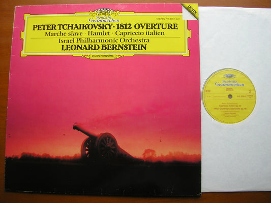 TCHAIKOVSKY:  1812 / HAMLET / CAPRICCIO ITALIEN / MARCHE SLAVE     BERNSTEIN / ISRAEL PHILHARMONIC   415 379
