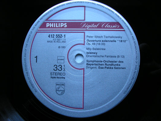 TCHAIKOVSKY: 1812 / BORODIN: POLOVTSIAN DANCES / BALAKIREV: ISLAMEY SALONEN / BAVARIAN RADIO ORCHESTRA 412 552