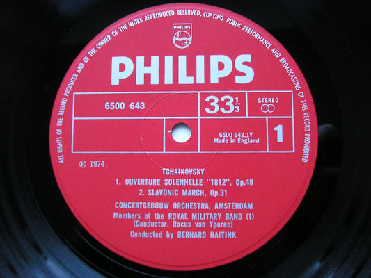 TCHAIKOVSKY: 1812 / MARCHE SLAVE / FRANCESCA DA RIMINI HAITINK / CONCERTGEBOUW AMSTERDAM 6500 643