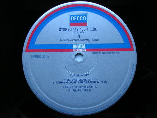 TCHAIKOVSKY: 1812 / ROMEO & JULIET / NUTCRACKER SUITE SOLTI / CHICAGO SYMPHONY 417 400