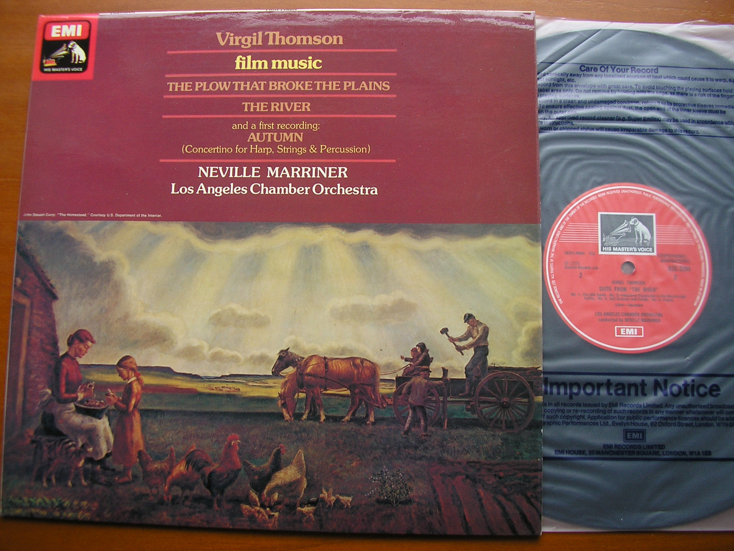 VIRGIL THOMSON: THE PLOW THAT BROKE THE PLAINS / THE RIVER / AUTUMN MARRINER / LACO ASD 3294