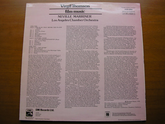 VIRGIL THOMSON: THE PLOW THAT BROKE THE PLAINS / THE RIVER / AUTUMN     MARRINER / LACO     ASD 3294
