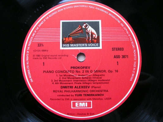 PROKOFIEV: PIANO CONCERTOS Nos. 2 & 3     ALEXEEV / ROYAL PHILHARMONIC / TEMIRKANOV    ASD 3871