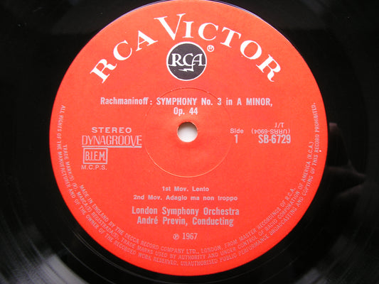 RACHMANINOV: SYMPHONY No. 3 / THE ROCK    PREVIN / LONDON SYMPHONY ORCHESTRA    SB 6729