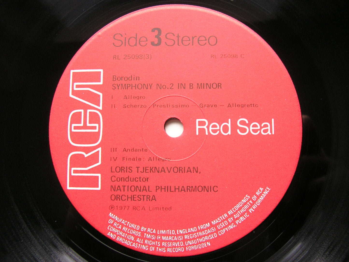 BORODIN: COMPLETE ORCHESTRAL MUSIC     TJEKNAVORIAN / NATIONAL PHILHARMONIC  3LP    RL 25098