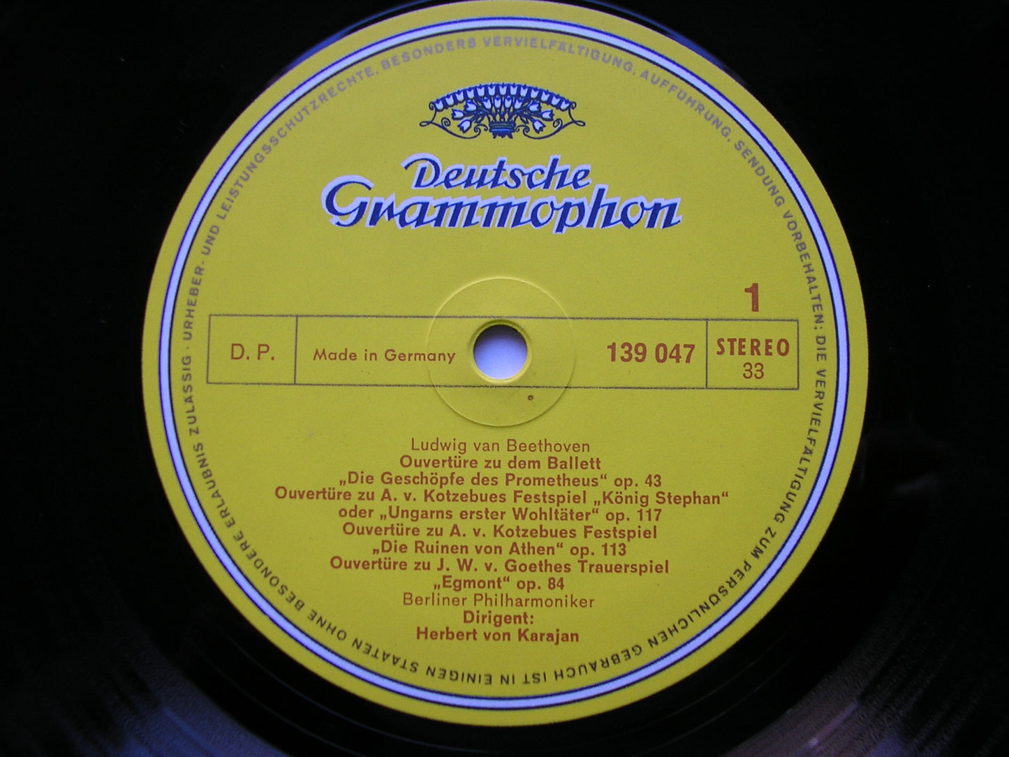 BEETHOVEN: COMPLETE OVERTURES KARAJAN / BERLIN PHILHARMONIC 2LP 2707 046
