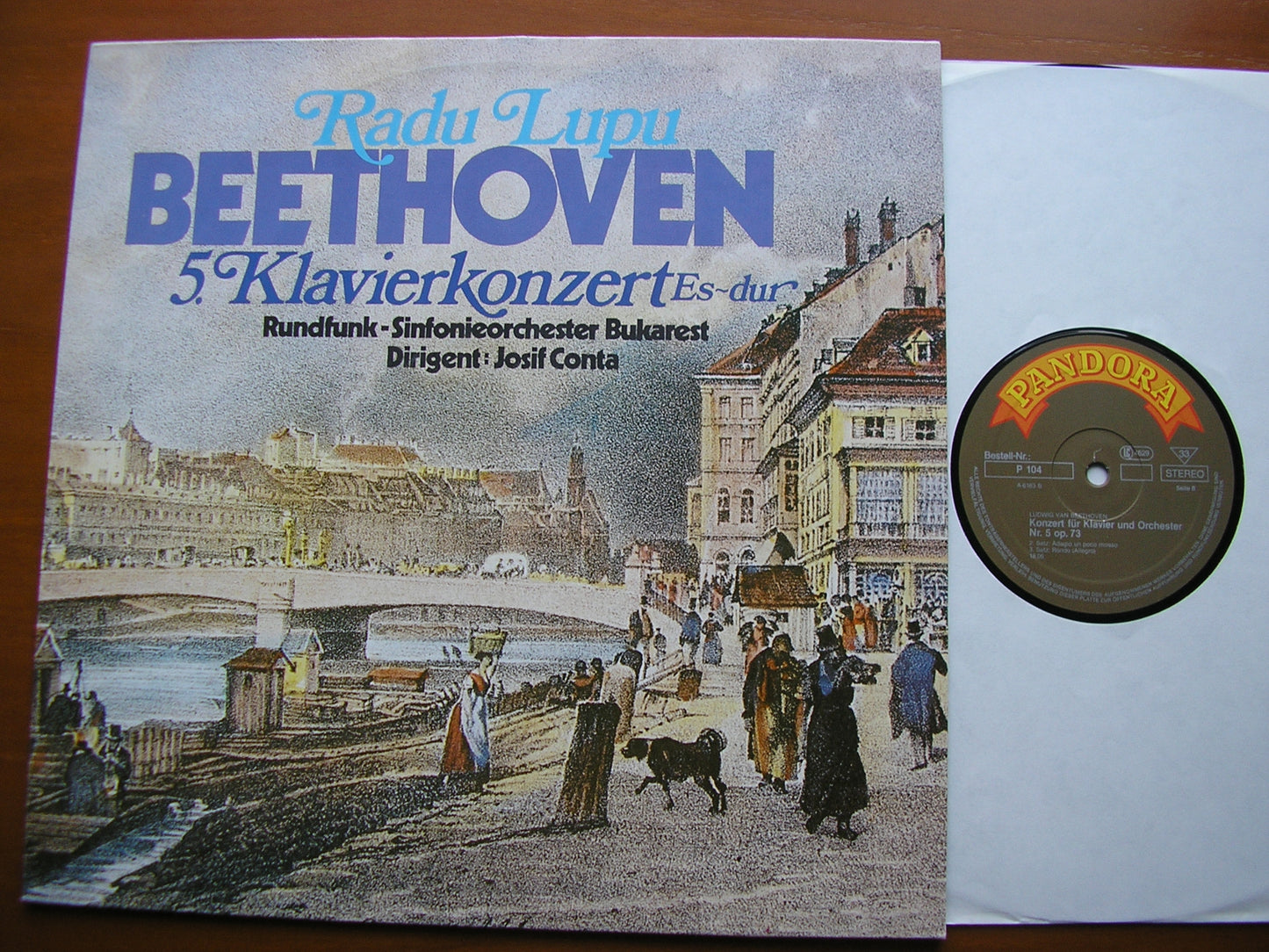 BEETHOVEN: PIANO CONCERTO No. 5 'Emperor' LUPU / BUCHAREST RADIO ORCHESTRA / CONTA P104