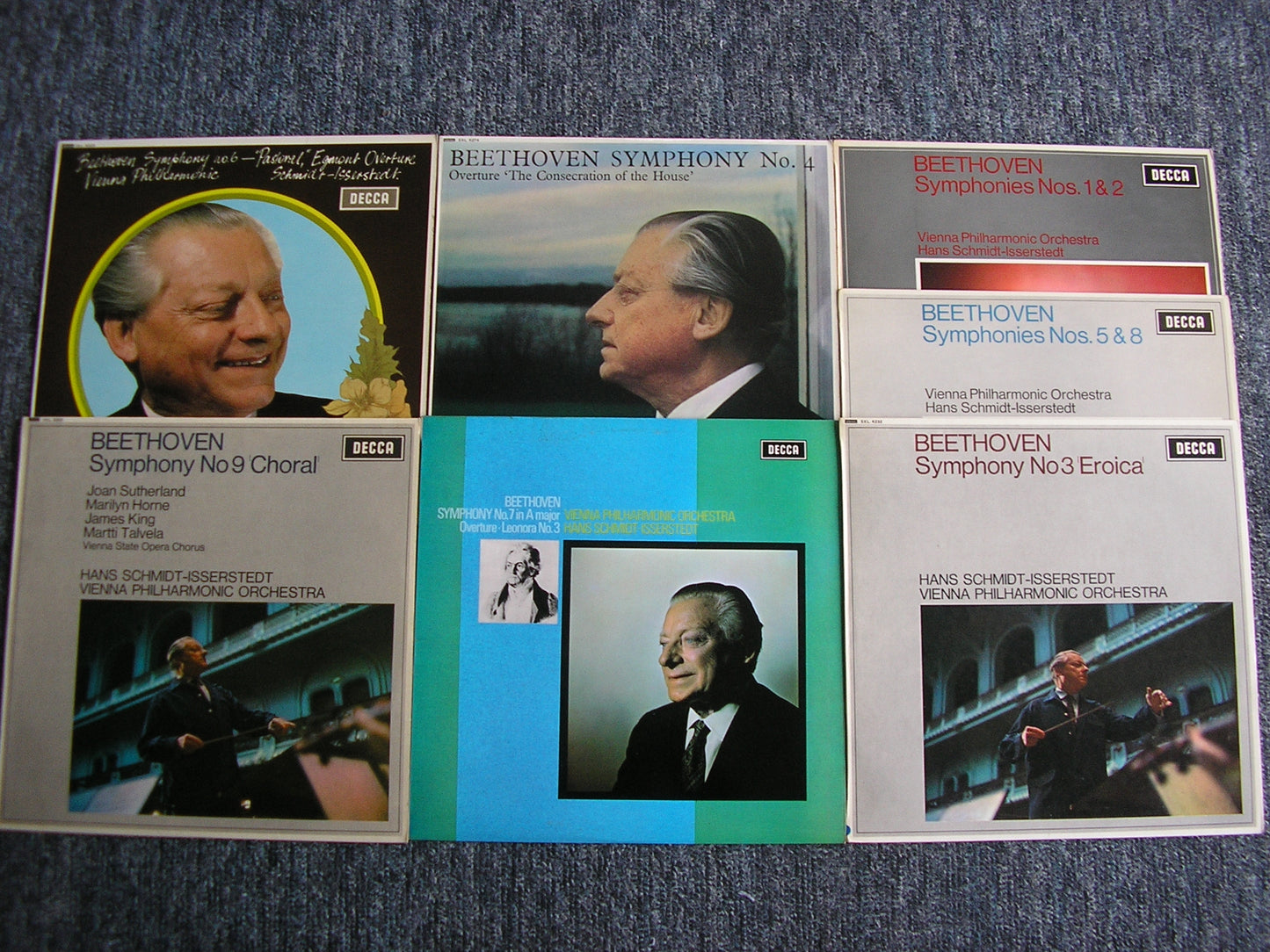 BEETHOVEN: THE NINE SYMPHONIES / THREE OVERTURES SCHMIDT-ISSERSTEDT / VIENNA PHILHARMONIC 7 SXL