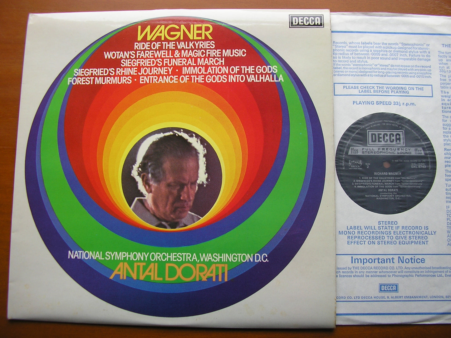 WAGNER: ORCHESTRAL MUSIC from 'The Ring'     DORATI / NSOWDC    SXL 6743