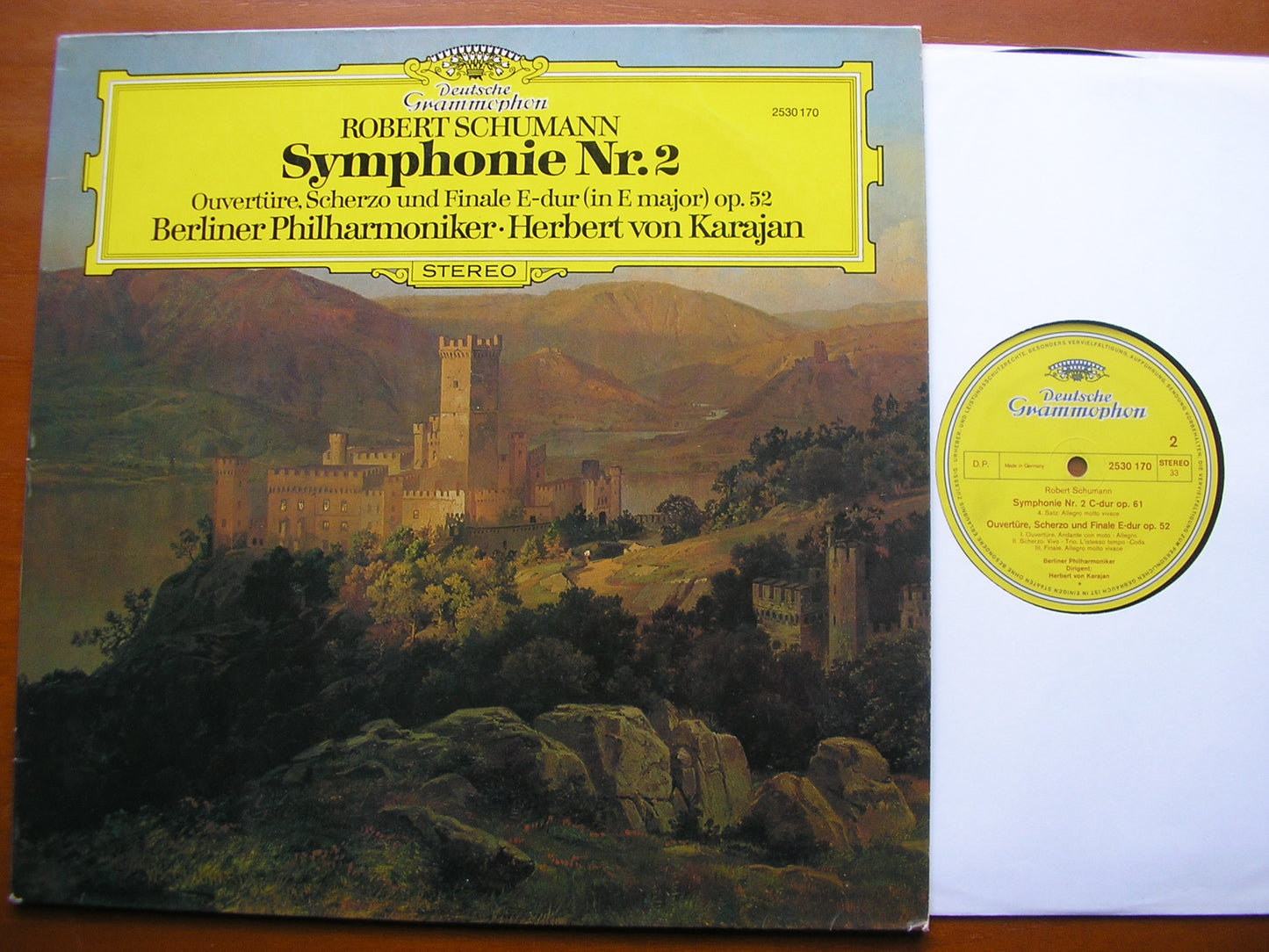 SCHUMANN: SYMPHONY No. 2 / OVERTURE, SCHERZO & FINALE Op. 52 KARAJAN / BERLIN PHILHARMONIC 2530 170