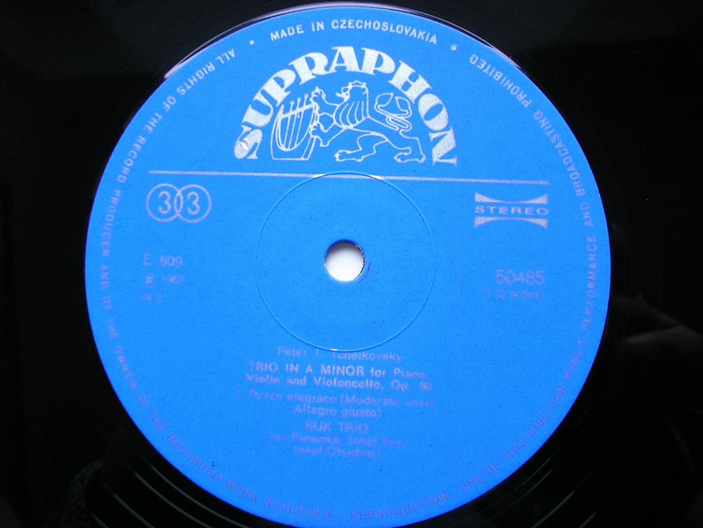 TCHAIKOVSKY: PIANO TRIO in A THE SUK TRIO 50485