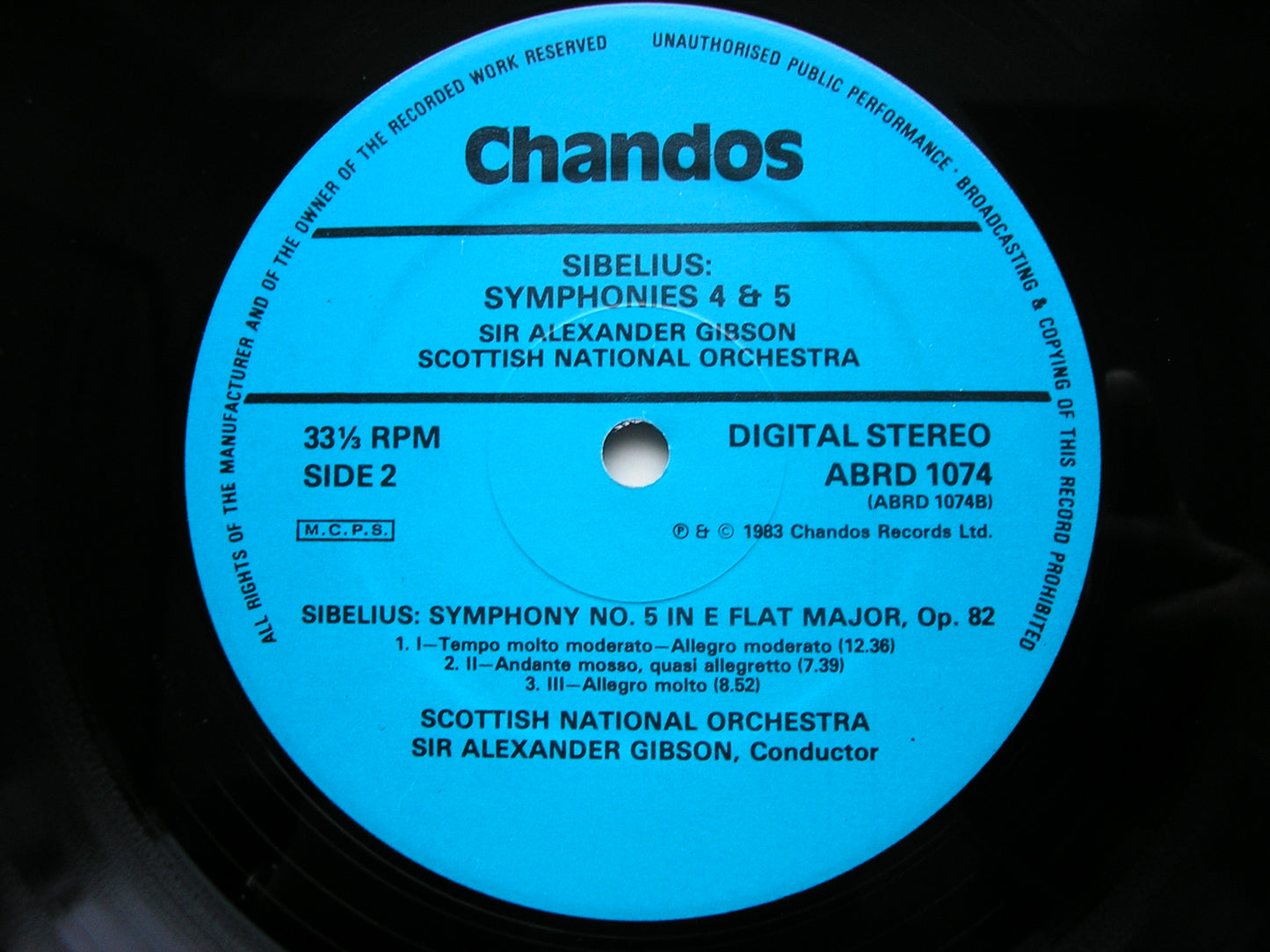 SIBELIUS: SYMPHONIES Nos. 4 & 5 GIBSON / SCOTTISH NATIONAL ORCHESTRA ABRD 1074