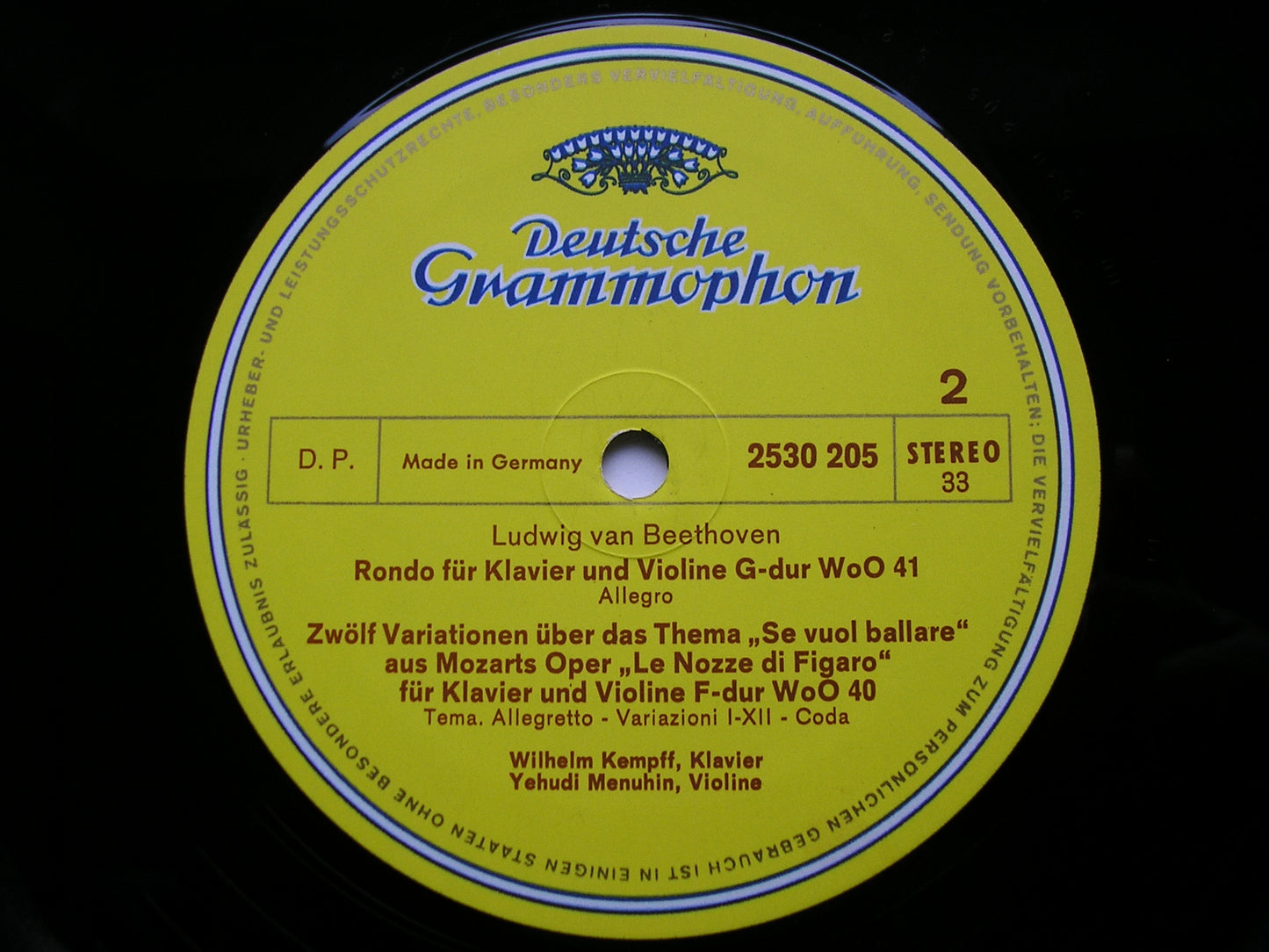 BEETHOVEN: THE COMPLETE VIOLIN SONATAS     MENUHIN / KEMPFF    5 LP