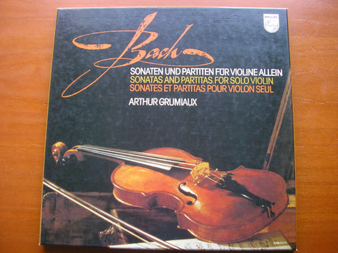 BACH: SONATAS & PARTITAS FOR VIOLIN SOLO  BWV 1001 - 1006     ARTHUR GRUMIAUX   3 LP     6768 017