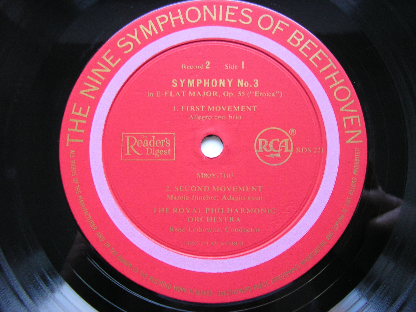 BEETHOVEN: THE NINE SYMPHONIES RENE LEIBOWITZ / ROYAL PHILHARMONIC ORCHESTRA RDS 220 - 226