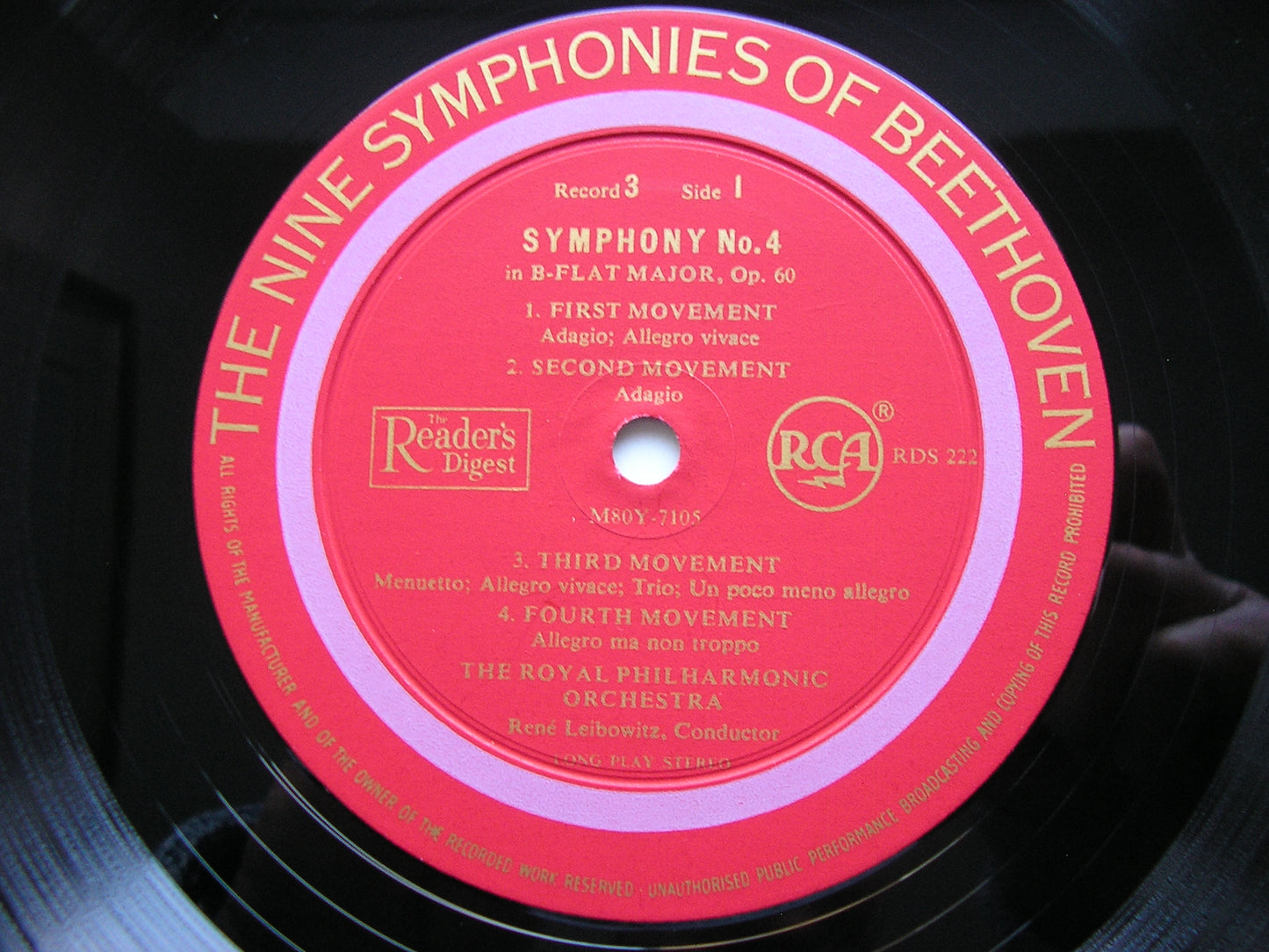 BEETHOVEN: THE NINE SYMPHONIES RENE LEIBOWITZ / ROYAL PHILHARMONIC ORCHESTRA RDS 220 - 226