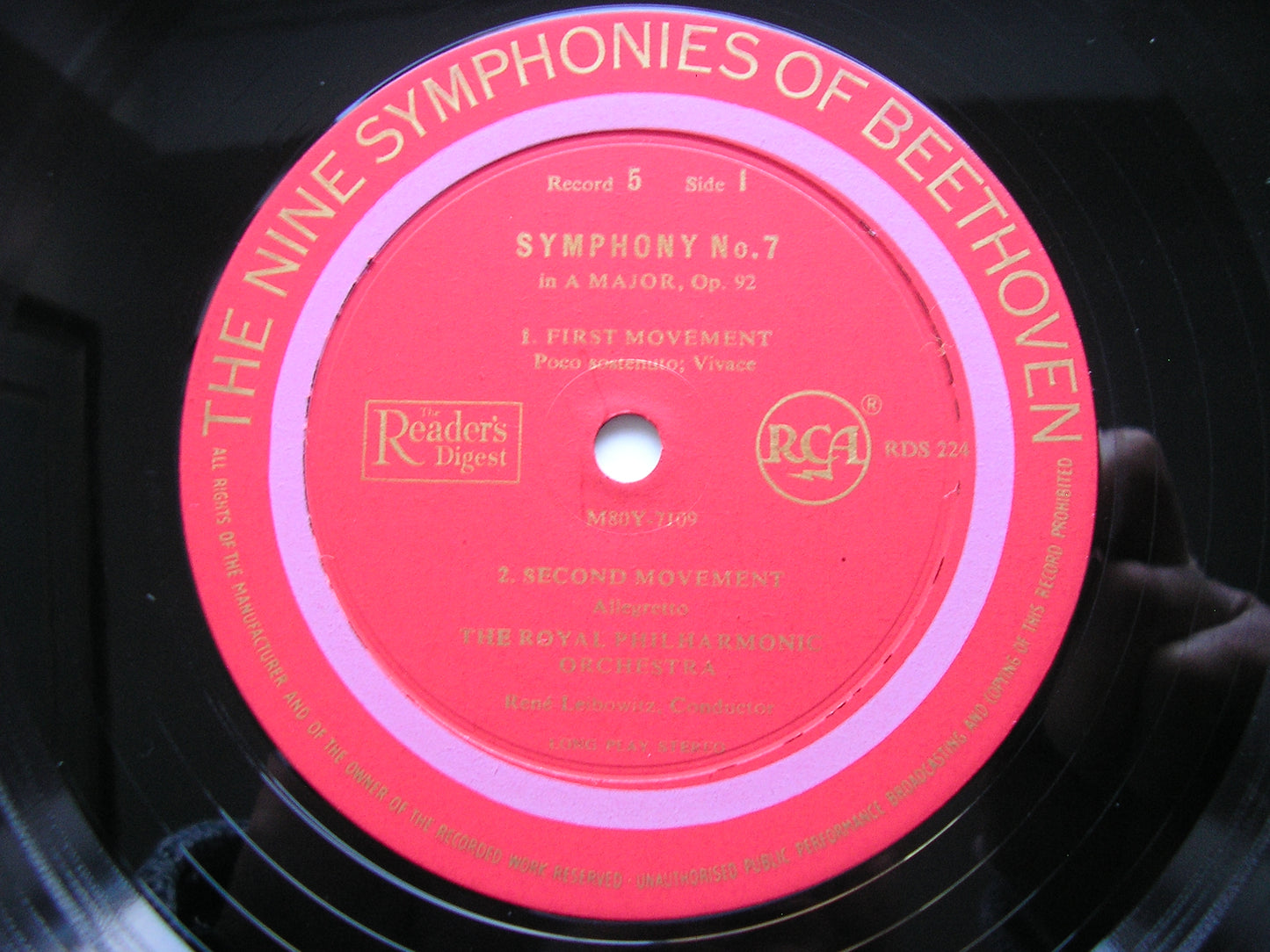 BEETHOVEN: THE NINE SYMPHONIES RENE LEIBOWITZ / ROYAL PHILHARMONIC ORCHESTRA RDS 220 - 226