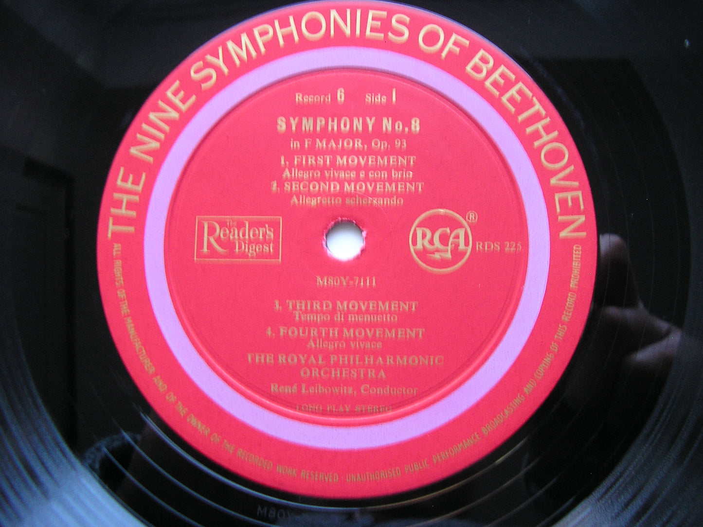 BEETHOVEN: THE NINE SYMPHONIES RENE LEIBOWITZ / ROYAL PHILHARMONIC ORCHESTRA RDS 220 - 226