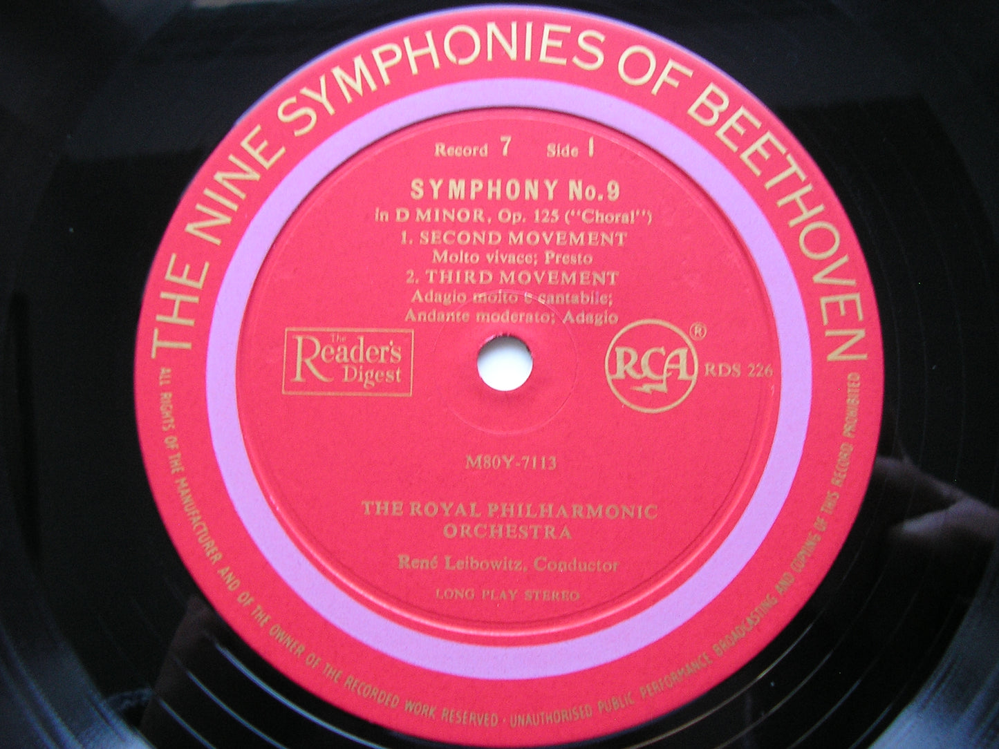 BEETHOVEN: THE NINE SYMPHONIES RENE LEIBOWITZ / ROYAL PHILHARMONIC ORCHESTRA RDS 220 - 226
