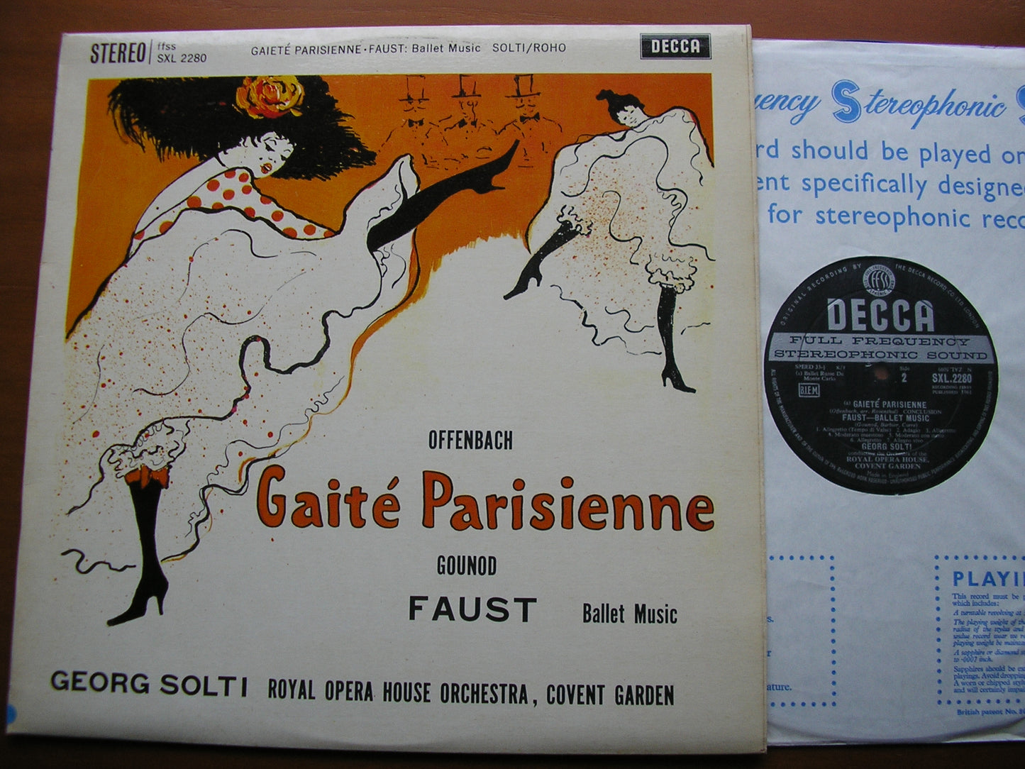 OFFENBACH: GAITE PARISIENNE / GOUNOD: FAUST Ballet Music SOLTI / OROHCG SXL 2280