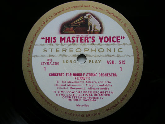 TIPPETT: CONCERTO FOR DOUBLE STRING ORCHESTRA / PROKOFIEV: VISIONS FUGITIVES     BARSHAI / MCO / BFO      ASD  512