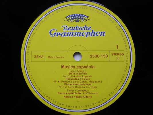 SPANISH GUITAR MUSIC: ALBENIZ / DE FALLA / GRANADOS / TURINA     NARCISO YEPES       2530 159