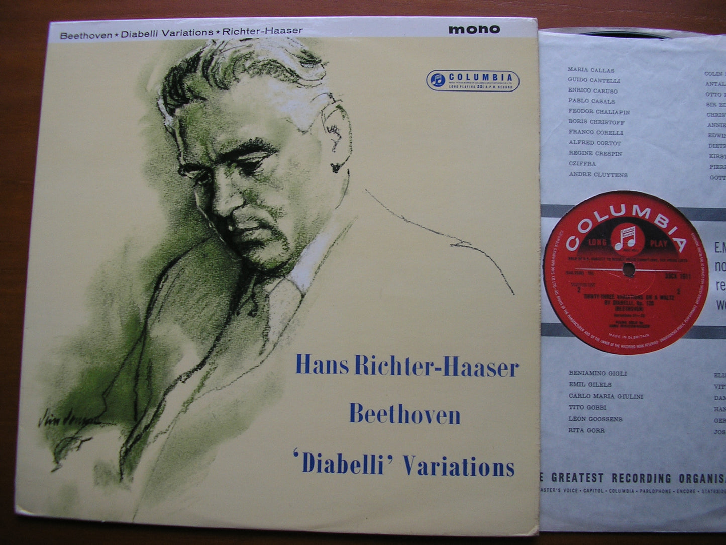 BEETHOVEN: DIABELLI VARIATIONS HANS RICHTER - HAASER 33CX 1911