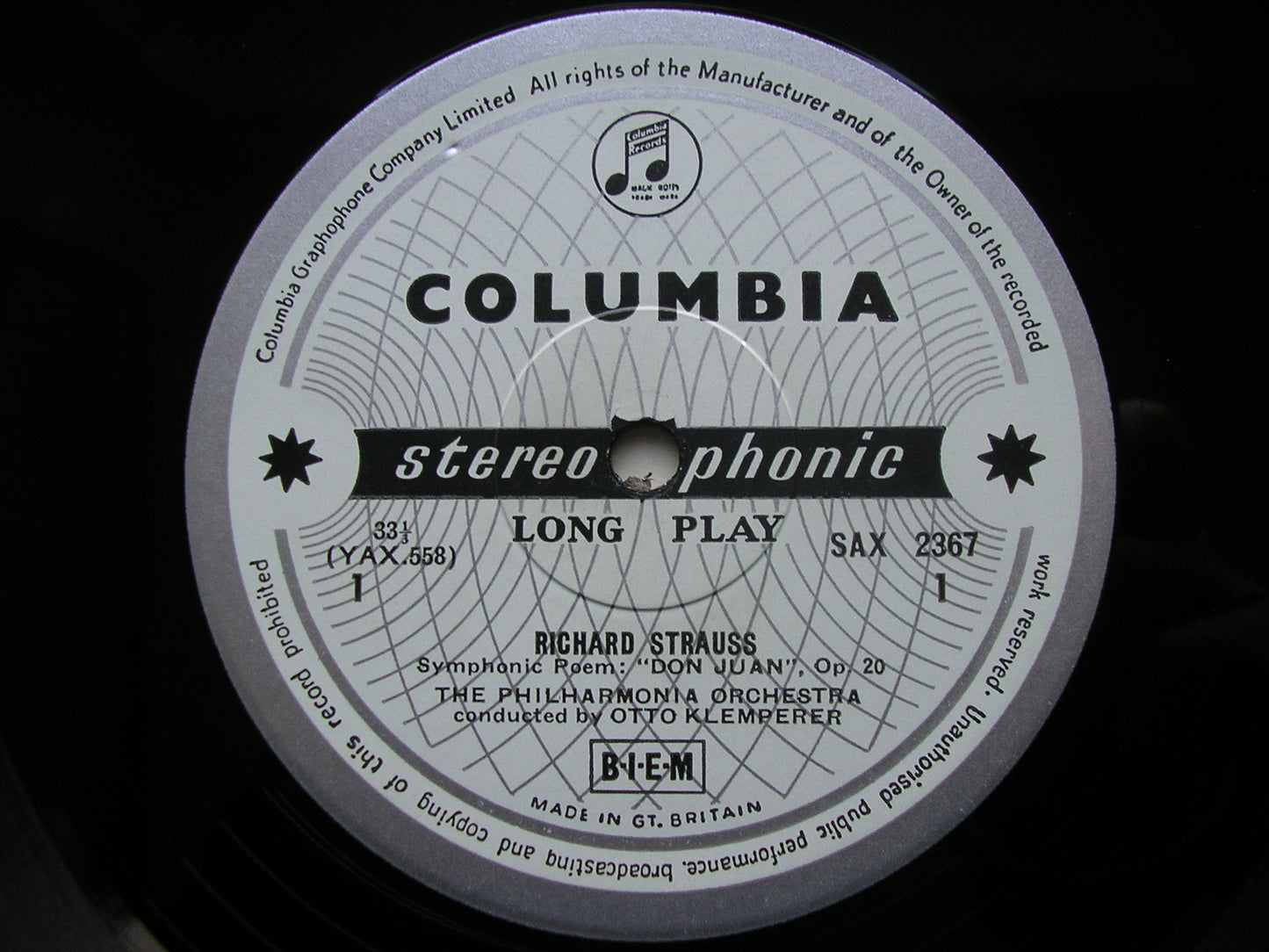 KLEMPERER CONDUCTS RICHARD STRAUSS      KLEMPERER / PHILHARMONIA    SAX 2367