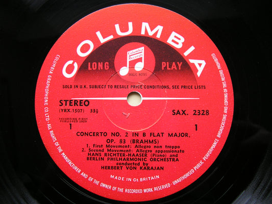 SAX 2328  BRAHMS: PIANO CONCERTO No. 2    RICHTER- HAASER / BERLIN PHILHARMONIC / KARAJAN