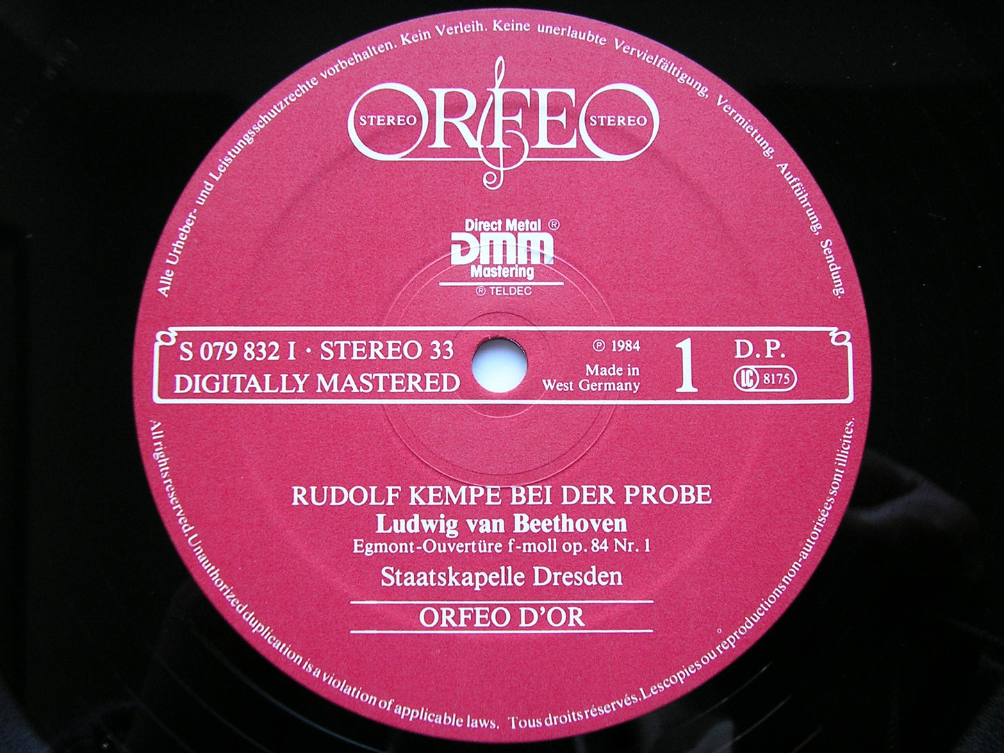 KEMPE IN REHEARSAL DRESDEN 1970 + FOUR INTERVIEWS 1956 - 1975 2 LP ORFEO S 079832