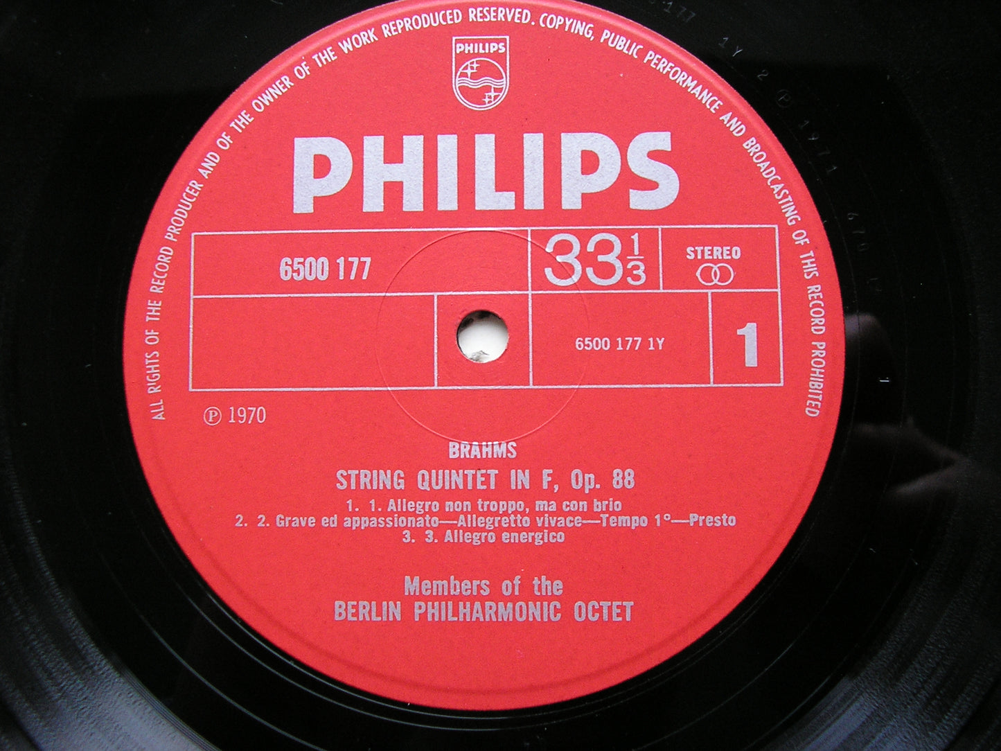 BRAHMS: STRING QUINTETS Op. 88 & Op. 111    MEMBERS OF THE BERLIN PHILHARMONIC OCTET    6500 177