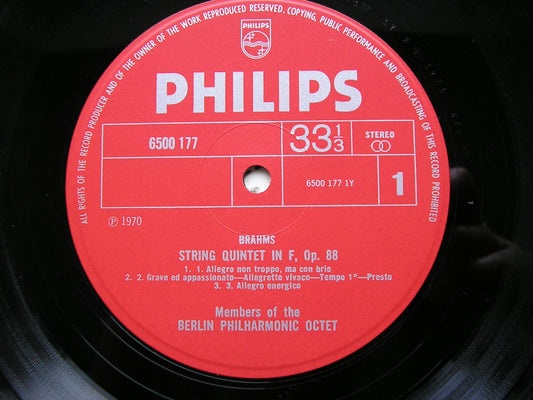 BRAHMS: STRING QUINTETS Op. 88 & Op. 111    MEMBERS OF THE BERLIN PHILHARMONIC OCTET    6500 177
