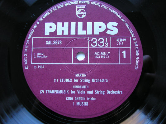 MARTIN / HINDEMITH / ROUSSEL / NIELSEN: WORKS FOR STRING ORCHESTRA I MUSICI SAL 3678