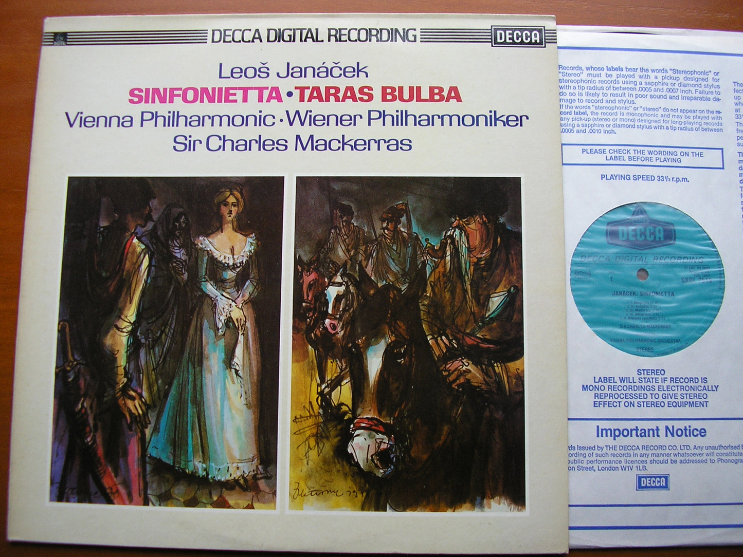 JANACEK: SINFONIETTA / TARAS BULBA    MACKERRAS / VIENNA PHILHARMONIC  SXDL 7519