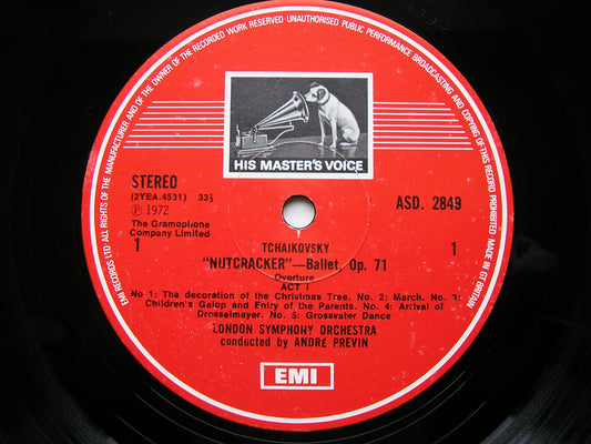 TCHAIKOVSKY: THE NUTCRACKER    PREVIN / LONDON SYMPHONY    2 LP    SLS 834