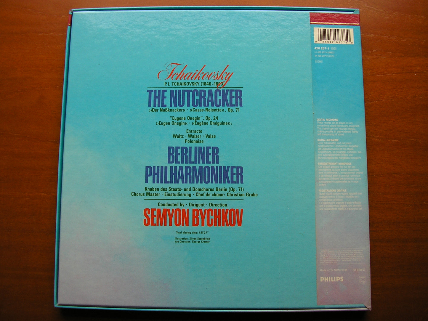 TCHAIKOVSKY: THE NUTCRACKER / EUGENE ONEGIN Polonaise & Waltz BYCHKOV / BERLIN PHILHARMONIC 2 LP 420 237