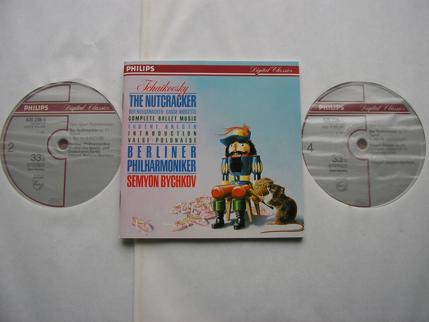 TCHAIKOVSKY: THE NUTCRACKER / EUGENE ONEGIN Polonaise & Waltz BYCHKOV / BERLIN PHILHARMONIC 2 LP 420 237