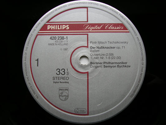 TCHAIKOVSKY: THE NUTCRACKER / EUGENE ONEGIN Polonaise & Waltz   BYCHKOV / BERLIN PHILHARMONIC   2 LP   420 237