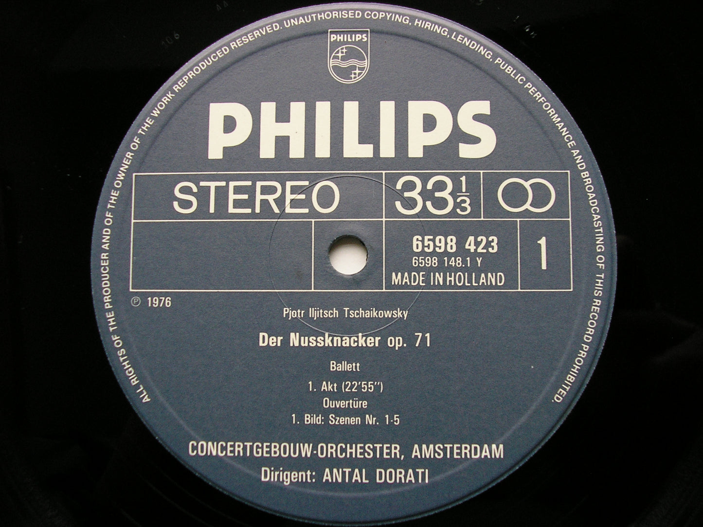 TCHAIKOVSKY: THE NUTCRACKER     DORATI / CONCERTGEBOUW ORCHESTRA    2 LP    6747 364