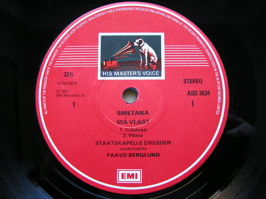 SMETANA: MA VLAST / DVORAK: SCHERZO CAPRICCIOSO / SLAVONIC RHAPSODY    BERGLUND / STAATSKAPELLE DRESDEN    SLS 5151